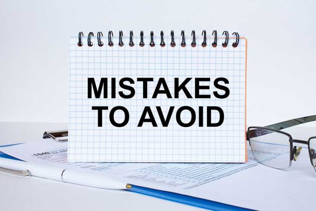 Notepad with text Mistakes To Avoid written on it Notepad with text Mistakes To Avoid written on it
